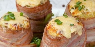 Картофель в беконе с сыром: вкусный обед за час