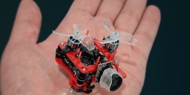 Самый маленький FPV-дрон в мире летает внутри пачки чипсов: в чем "секретное" задание (видео)