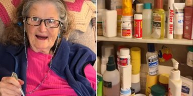 "Капсула времени": 91-летняя женщина шокировала людей содержимым своей аптечки (видео)