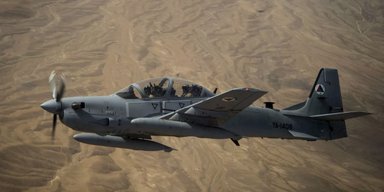 В Европу прибывает партия винтовых самолетов A-29 Super Tucano, которые не попали в Украину