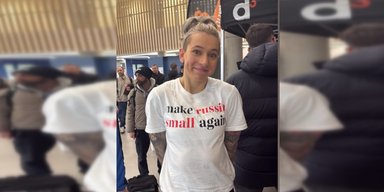 Make Russia small again: в Угорщині з ЧС зняли спортсменку за напис на майці (фото)