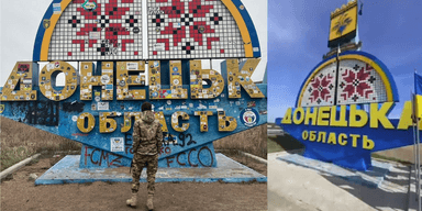"Багатьох немає в живих": волонтери зафарбували написи бійців на стелі у Донецькій області