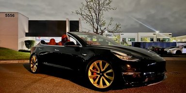 Українські майстри створили стильний кабріолет Tesla Model 3 (фото)