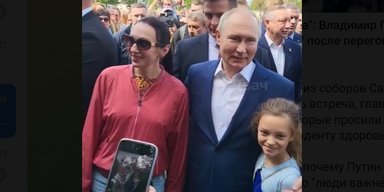 Карантин не страшен: Путин обнимался с россиянами после переговоров с Лукашенко (видео)
