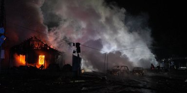 Россияне ударили по Запорожью десятками "шахедов": детали вражеской атаки (видео)