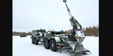 Новинка от Patria: в Финляндии представили прототип колесной 155-мм САУ ARVE (видео)