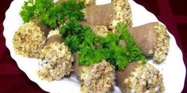 Закусочні рулети з язика з горіхами: рецепт неймовірно смачної страви