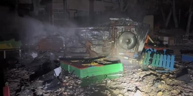 Понівечили дитячий садок, потрощили авто: з'явилися фото та відео наслідків атаки РФ по Києву