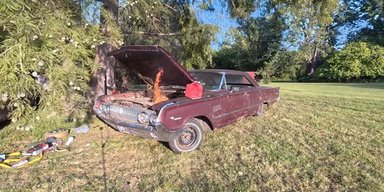 Раритетное американское авто 60-х уехало после 38 лет простоя на улице и пожара (видео)