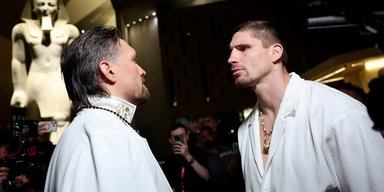 "Мы оба родители": Усик и Верховен провели совместную пресс-конференцию перед боем, что сказали