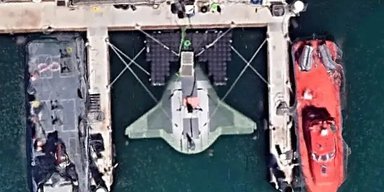 Сверхсекретный американский морской дрон Manta Ray попал на Google Карты (фото)