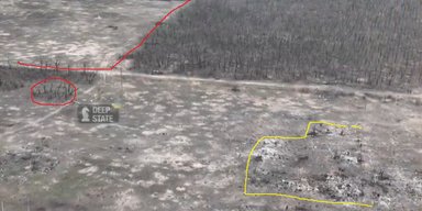 Знак опору у вкрай небезпечному районі: дрон ЗСУ встановив прапор України в Кринках (фото)