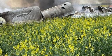 В Ставропольском крае РФ упал самолет-ракетоносец Ту-22М3 (видео)