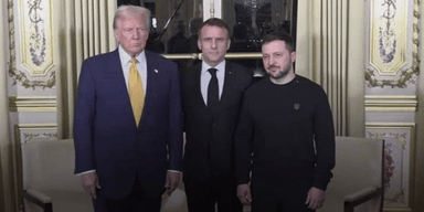 Встреча Макрона, Трампа и Зеленского: в Париже начались трехсторонние переговоры
