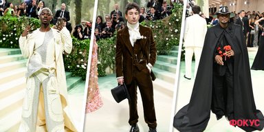Акриловые ногти, шляпы и броши: самые яркие мужские образы на Met Gala 2024 (фото)