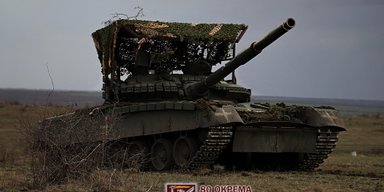 "Железный кулак": 80 бригада ДШВ показала учения на танках (фото)