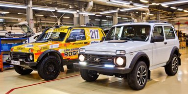 В РФ на выставке презентовали Lada Niva Sport со ржавчиной и дырой на редукторе (видео)