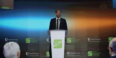 "Я здесь как солдат": принц Гарри обратился к Путину и Трампу в своей речи в Киеве