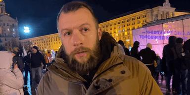 "Ми знову зіткнулися з режимом, який будував Янукович", — голова "Нацкорпусу" Жорін на Майдані