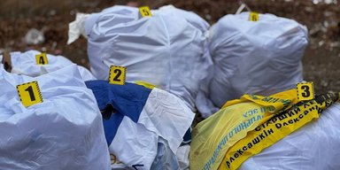 У Кривому Розі на смітнику знайшли прапори та портрети військових: подробиці (фото)