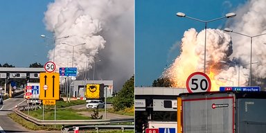 В Польше на трассе загорелись 216 бочек с химикатами: существует ли угроза для Украины