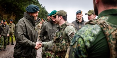 Король Нидерландов Виллем-Александр посетил учения украинских бойцов (фото)