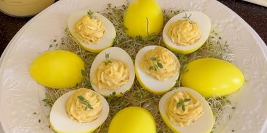Яркий акцент: закуска из яиц с оригинальной начинкой