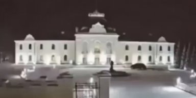 У мережі показали кадри "удару" по Валдаю та "резиденції Путіна": авто тікало у фонтан (відео)
