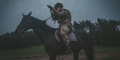 Королевская кавалерия: британские уланы в Польше проводят занятия по конной разведке (фото)