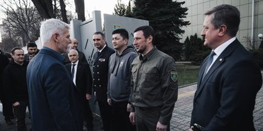 Президент Чехии Петр Павел был в Одессе во время массированной атаки "Шахедами" (фото)