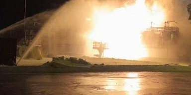 Атака БПЛА на Ленінградську область і Тулу: горять військовий завод і термінал у порту (відео)