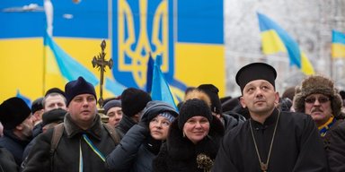 Зрители исторического процесса. Объединительный собор глазами украинцев на Софийской площади