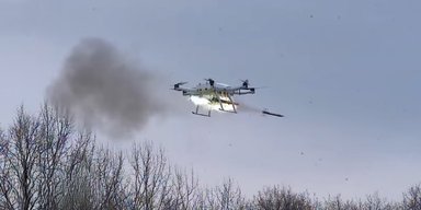 Дрон, що стріляє ракетами: в мережі показали випробування БПЛА IKA-ROCKET (відео)