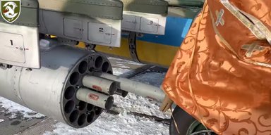 "Поздравление" оккупантам: ВСУ показали экзотический боеприпас С-8П (видео)