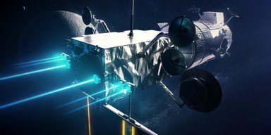 NASA запустило мощный солнечный двигатель для лунной орбитальной станции (видео)