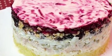 Ярко и аппетитно: рецепт салата "Граф"