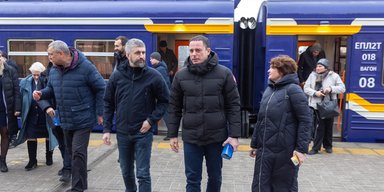 Электропоезд Dnipro City Express совершил первый рейс из Каменского (фото, видео)