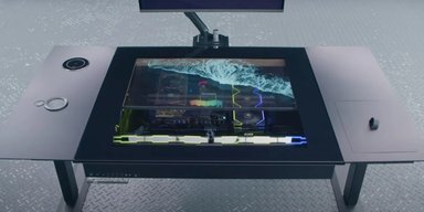 Замена ПК: стол оснастили прозрачным OLED-экраном и встроенным системным блоком (видео)