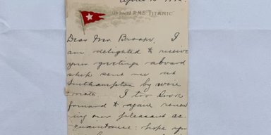 Письмо выжившего пассажира "Титаника" было продано за рекордные $400 000 (фото)
