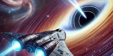 Що буде, якщо космічний корабель із варп-двигуном полетить у чорну діру: є відповідь