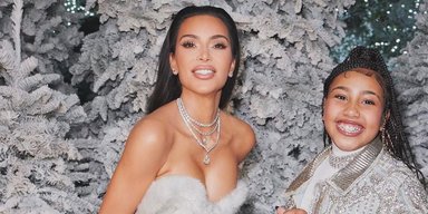 Норт Уэст примерила куртку своего отца с Met Gala 2016