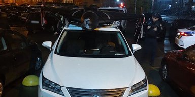 Киевлянин перевозил "Шахед" на крыше авто: полиция изъяла дрон для проверки (фото)