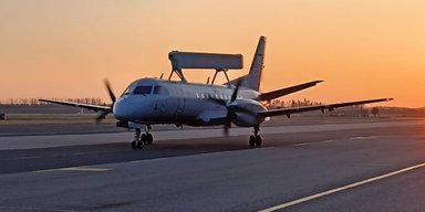 Польша получила от Швеции первый из двух самолетов ДРЛО Saab 340 AEW (видео)