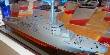 В РФ показали БДК проекта 11711 серии "Кайман" с измененной архитектурой надстройки