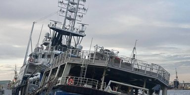 У Росії перекинувся щойно збудований буксир ВМФ  "Капітан Ушаков" (фото)