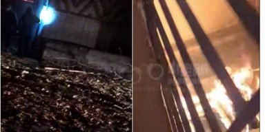 На Дніпропетровщині після атаки РФ палають "АТБ" та багатоквартирний будинок: усередині люди, — соцмережі (відео)