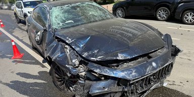 Утікав від поліції та влаштував крупну ДТП: у Києві затримали водія Maserati (відео)