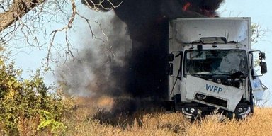 Росія атакувала гуманітарну колону на Херсонщині: обстріляла вантажівки ООН з дронів і артилерії