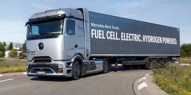 Mercedes запустит в производство электрический грузовик с ГБО и запасом хода 1000 км (фото)