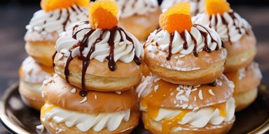 Восхитительные профитроли с сырно-кокосовым кремом: красивая закуска к праздничному столу